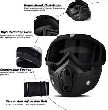 Multifunctional Detachable Protective Face Mask